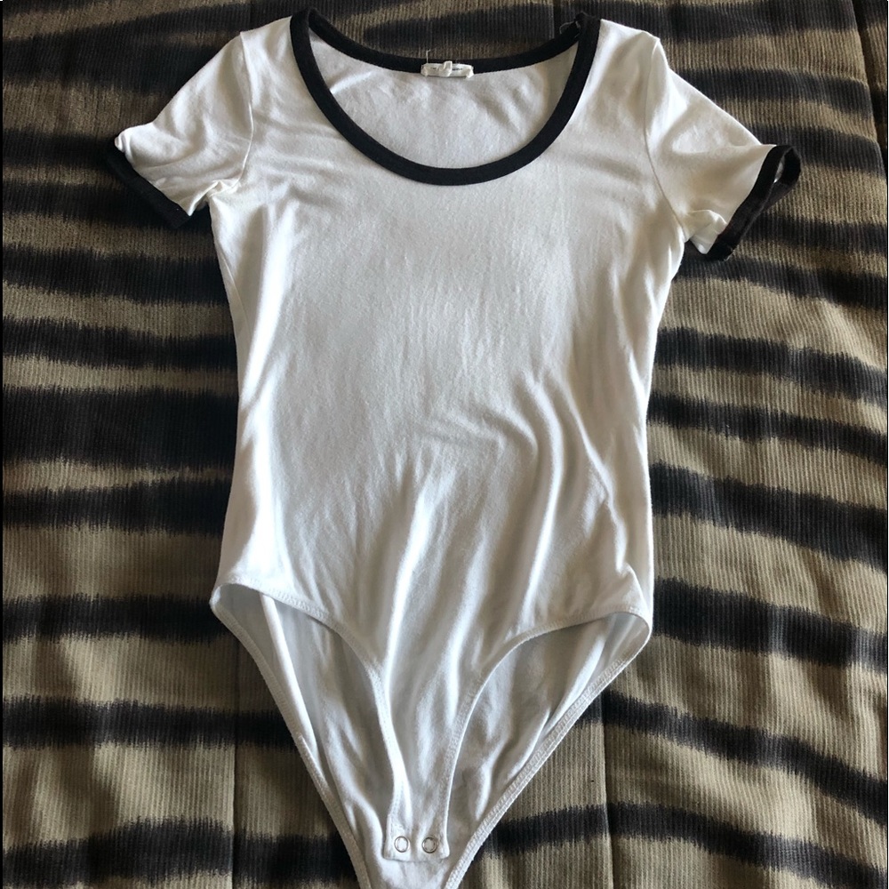 Black and white bodysuit